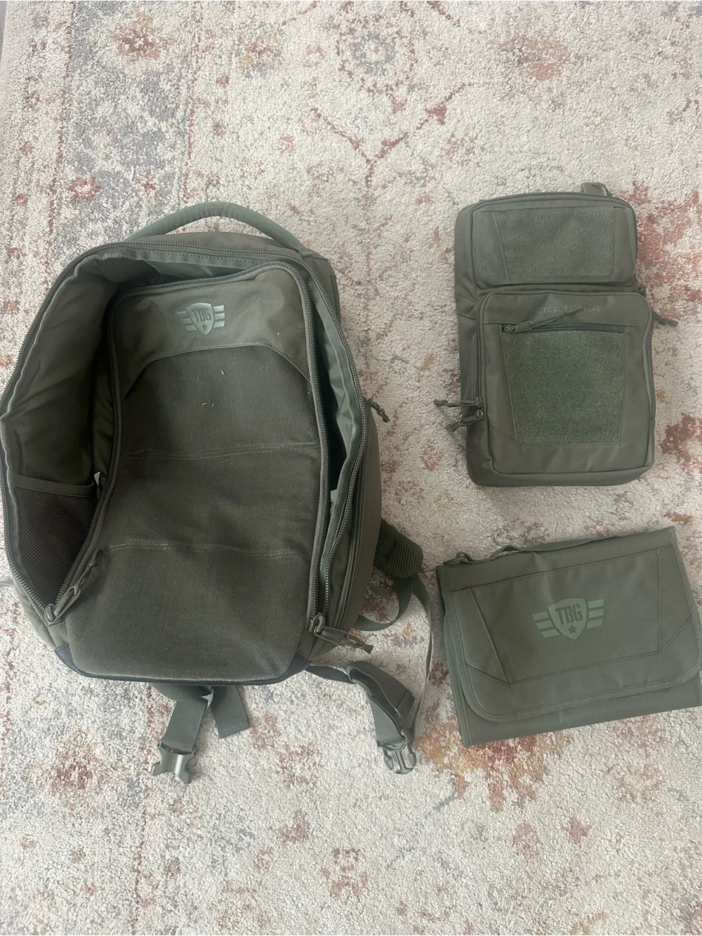 Tactical Baby Gear OD Green Diaper Bag with Accessories